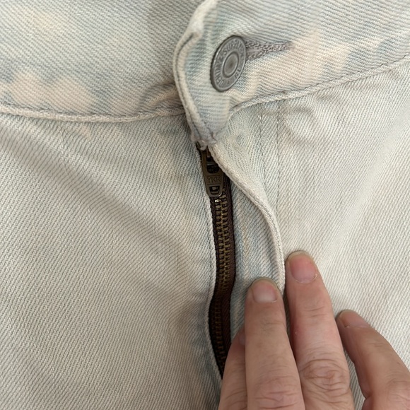 DENIM & SUPPLY - Ralph lauren grunge white destroyed straight jeans size 38x32 - Picture 2 of 8